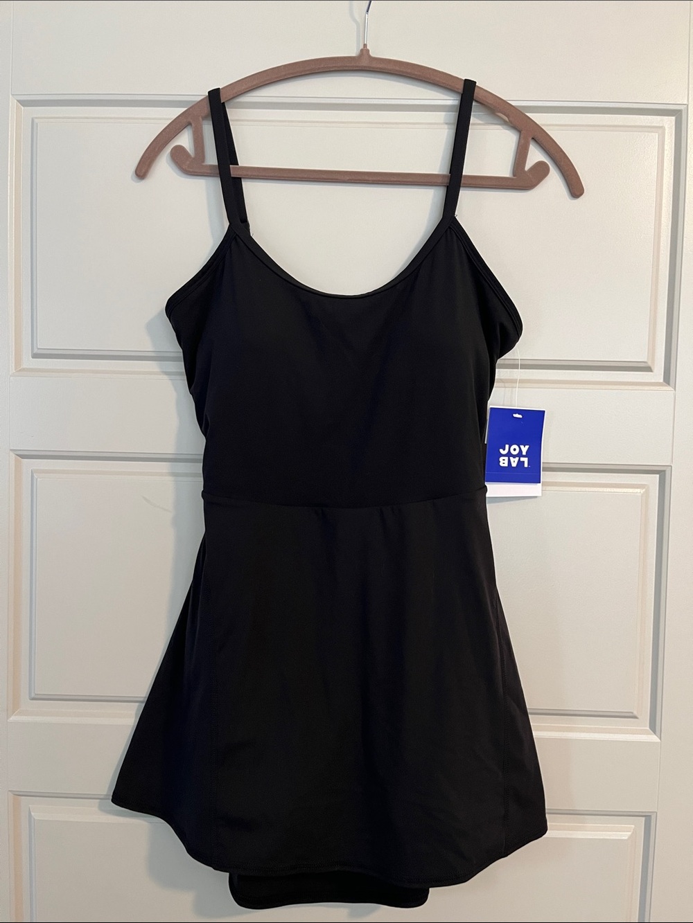 JoyLab Black Cinch Open Back Active Dress